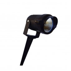 Светодиодный садовый светильник Braytron-SPOTLUX-9 Ватт-АЛЮМ.-220V-BLU-IP65-синий